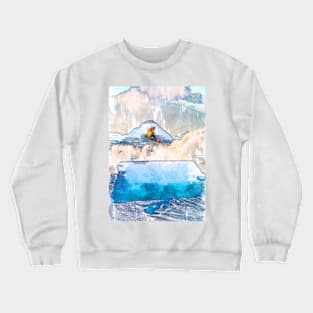 Fly Like A Snowboarder. For snowboarding Lovers Crewneck Sweatshirt